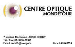 Carte Centre Optique Mondetour recto