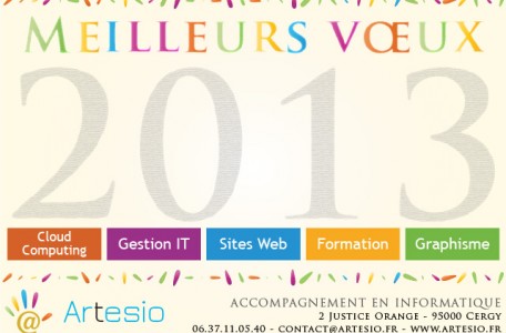 Carte de voeux Artesio 2013