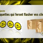 Etiquettes fluo jaune