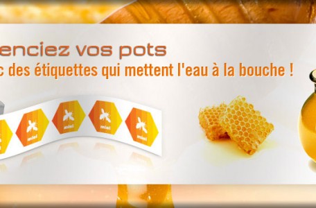 Etiquettes pour pots de miel